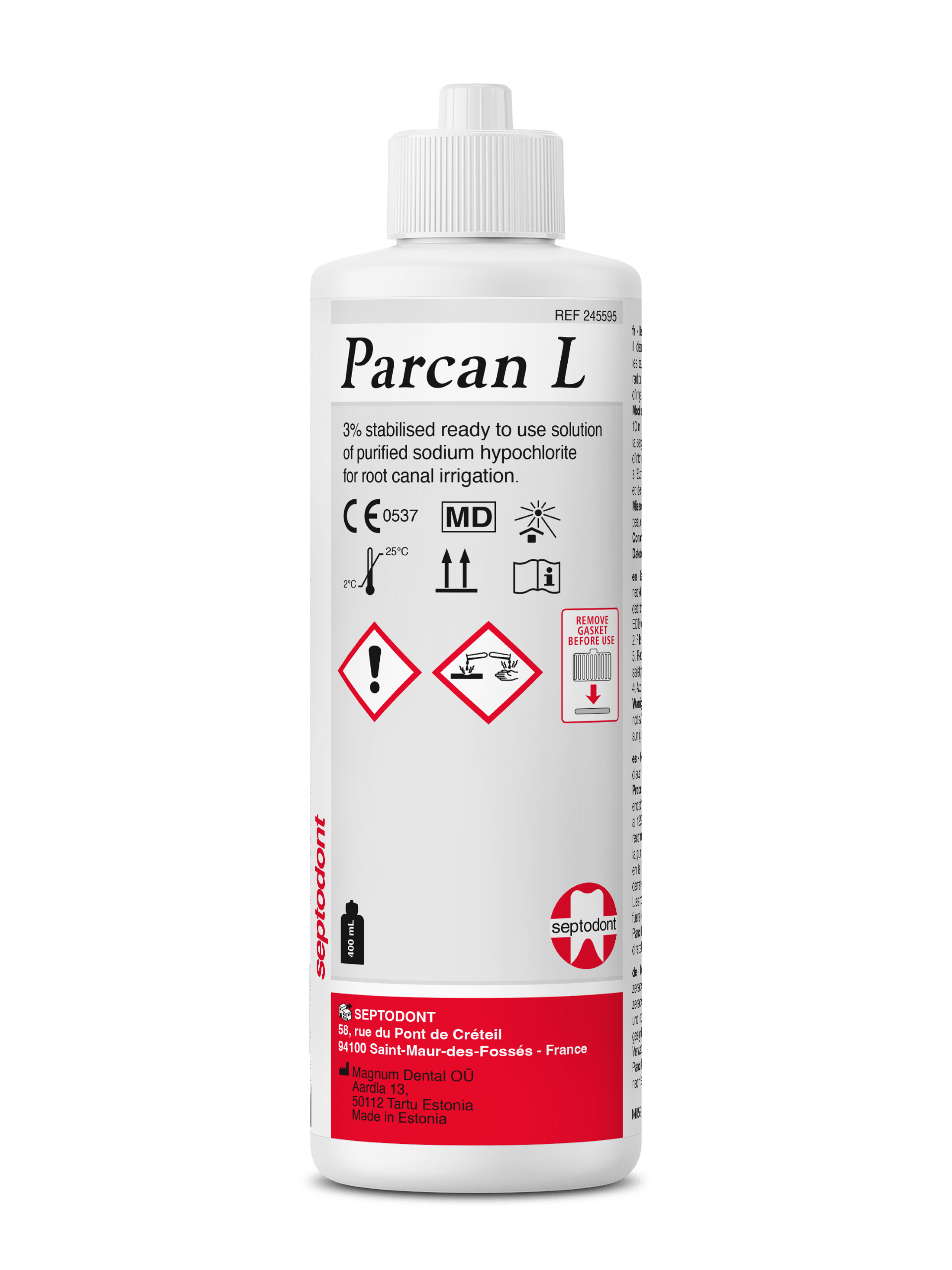 Parcan L - Luer Lock, 400 ml